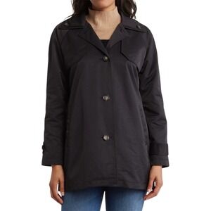 NOIZE Women's Small Black Meryeta Trench‎ Coat NWT